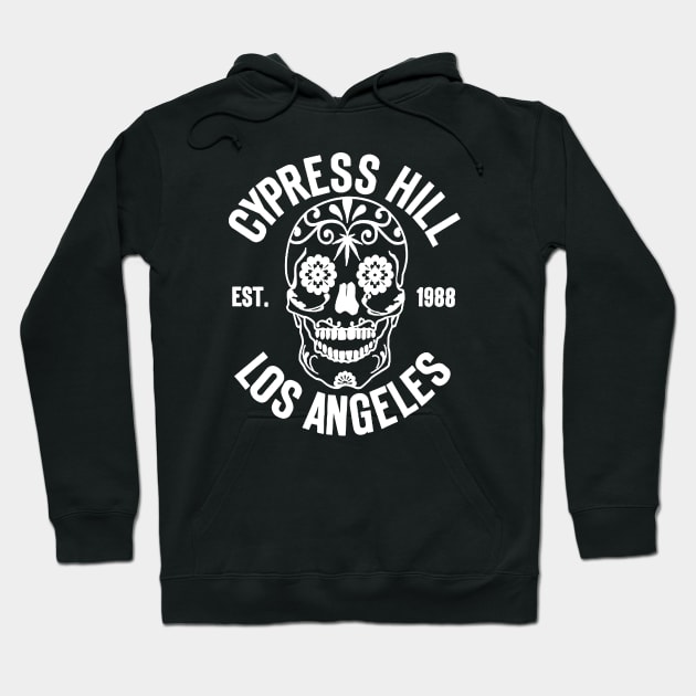Skull Cypress Hillv Hoodie by Aqumoet